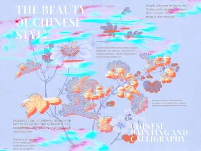 THE BEAUTY OF CHINESE STYLE branding color design graphic inspiration poster shape visual