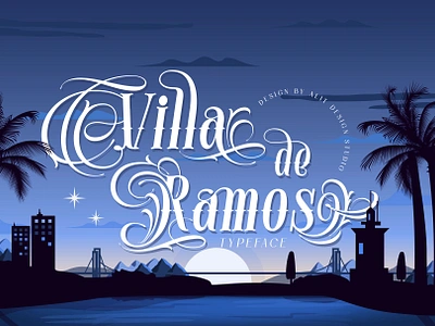 Villa de Ramos Typeface design font fonts letteing typeface