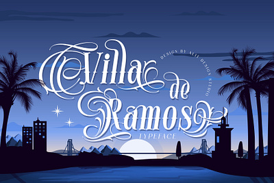 Villa de Ramos Typeface design font fonts letteing typeface