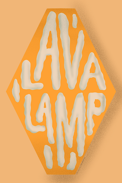 Peachtober 2024 Day 15: Lamp illustration peachtober typography