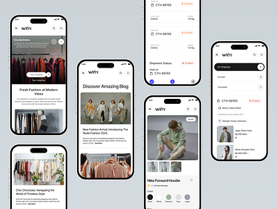 Wink | Fashion Clothing Brand Responsive Website cloth store clothing ecommerce ecommerce website fashion luxury minimal design online shopping orbix studio product cart responsive shopify ui ux website woman fashion woocommerce