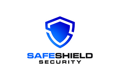 SafeShield Inc. branding design home logo mark security shield typography word