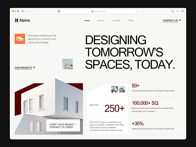 Alpina Real Estate Website design estate home house landing page property real estate real estate website ui design web web design website website design