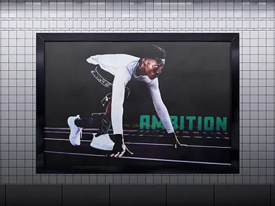 Ambition Poster Design graphic design