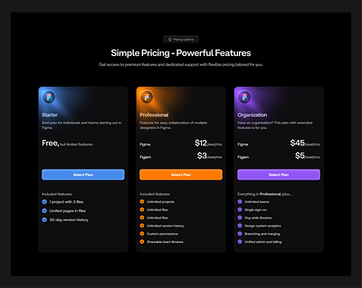 Revamped Pricing Plan Section for Figma design figma pricing pricing plan ui ux web design web3