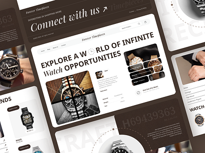 Website Design Case Study: Elevating the Wristwatch Experience creative design daily ui ecommerce website home page inspiration landing page minimalism minimalist modern ui uiux user interface watches website web design webdesign website design