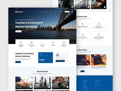 Invest Website Landing Page Design design herosection investment uiuxdesign uxdesign website