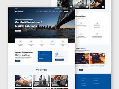 Invest Website Landing Page Design design herosection investment uiuxdesign uxdesign website