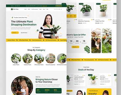 Plant Store Website Figma Web Design | UIUX Design | Web UIUX app design designer designs ecommerce figma figma ui ux designer figma web desgigner hire ui ux desginer landing page plant store website uxui web web desginer in usa web design web designer web developer website design wordpress