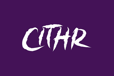 Cithr artist branding design logo mark music typography word