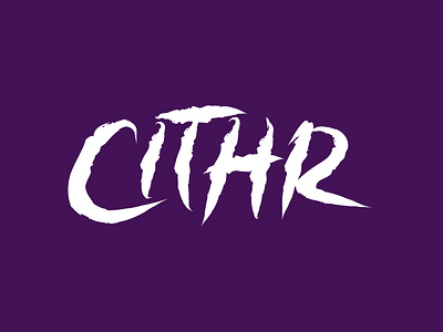 Cithr artist branding design logo mark music typography word