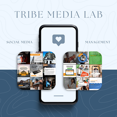 Tribe Media Lab Social Media Management advertising architecture branding design graphic design marketing social media social media design social media management teaching typography video