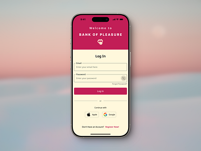 Mobile Login Screen UI finance login mobile ui uidesign web