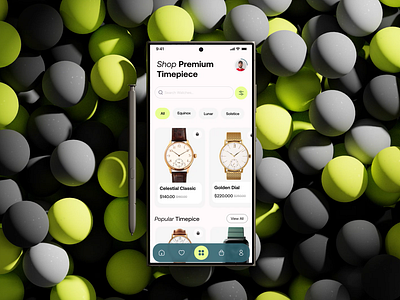 Watch Store Mobile App Design app app design app interaction ecommerce mobile app ecommerce mobile app design fashion accessories mens fashion minimal mobile app mobile app design online shop sleek design ui ux watch shop watch shop ui watch shop ui design