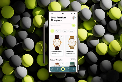 Watch Store Mobile App Design app app design app interaction ecommerce mobile app ecommerce mobile app design fashion accessories mens fashion minimal mobile app mobile app design online shop sleek design ui ux watch shop watch shop ui watch shop ui design