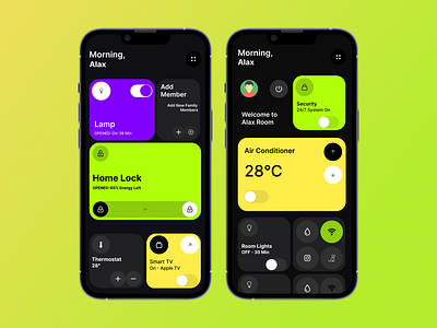 Smart Control App mobailapp mobileappdesign morningalax ui uxcreativity