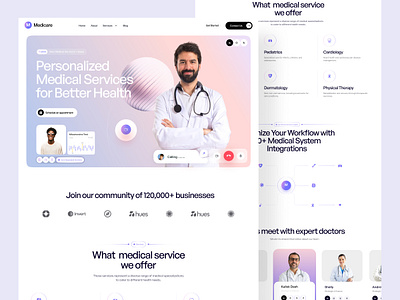 Medical Website Design booking clinic doctor appointment doctor consultant doctor website healtcare website health health care landing page medical medical landing page medical website medicare minimal design online doctor booking pharmacy trendy ui ux web design