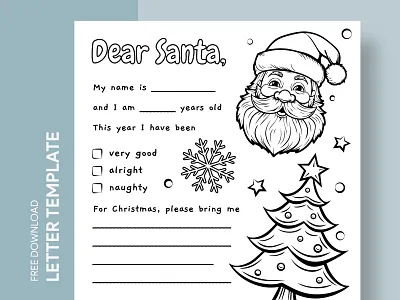 Coloring Letter to Santa christmas christmas coloring letter christmas letter coloring docs free template free template google docs google google docs google docs letter template letter letters santa santa claus santa coloring letter santa letter template xmas
