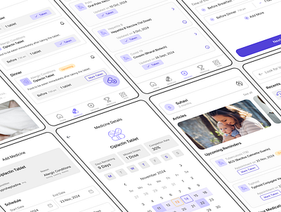 Vaccify UI Design design illustration medical app ui ux vaccify