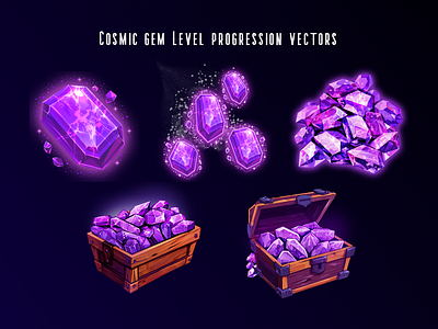 cosmic gem vectors graphic design illustration