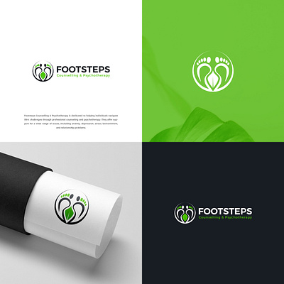 Counselling & Psychotherapy Logo Design brandingkit holistic logo logoraise psychotherapy stress wellness