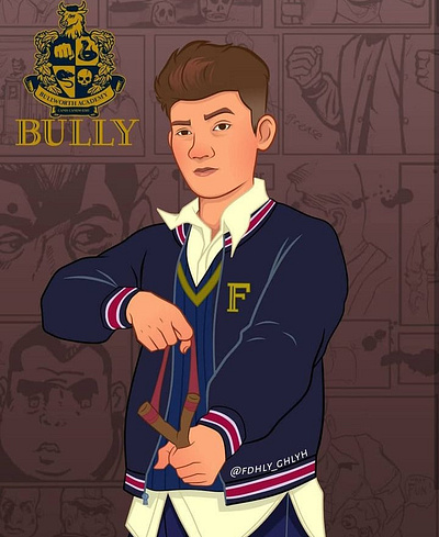 Bully vector illustration graphic design illustration vector vector art