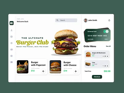 🍔 The Ultimate Burger Club - UI Design 🍟 app branding design graphic design illustration logo typography ui ux vector