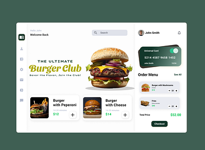 🍔 The Ultimate Burger Club - UI Design 🍟 app branding design graphic design illustration logo typography ui ux vector