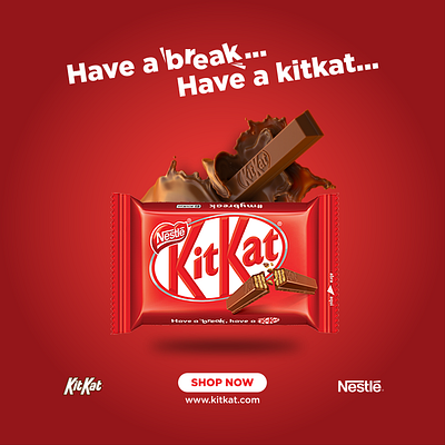 KitKat Social Media Post Design