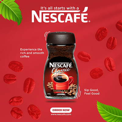 Nescafe Social Media Post Design