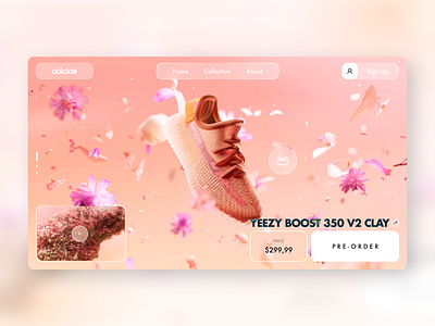 Shoes Website Concept Modern UI/UX adidas futuristicwebsites modernuiux shoeswebsite uiux webdesign