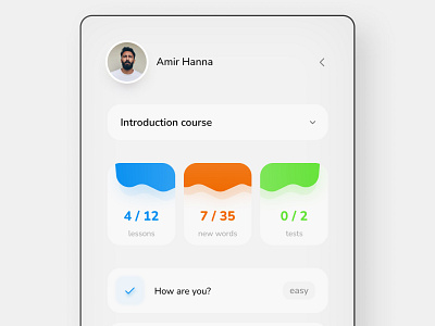 Dashboard Design aesthetics clean colors course education gui interface palette profile student toofan tutorial ui design ui elements ui kit ux design web design white