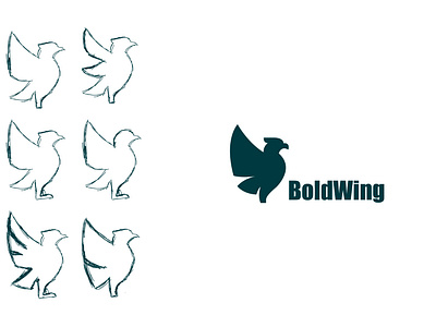 BoldWing Identity bird mascot fianance finance identity layout layout design pigeon mark