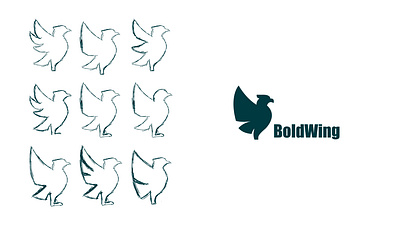 BoldWing Identity bird mascot fianance finance identity layout layout design pigeon mark