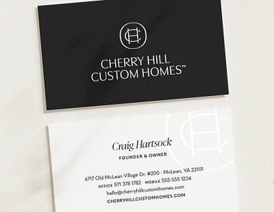 Cherry Hill Card Presentation brand design branding studio business card design business cards clark and co design creative design inspiration graphic design identity design print designer print shop temecula valley west coast design woman owned business