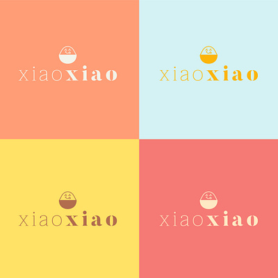 Xiao Xiao Logo brand brand identity branding design flat graphic design illustration illustrator logo logo design pattern pattern design