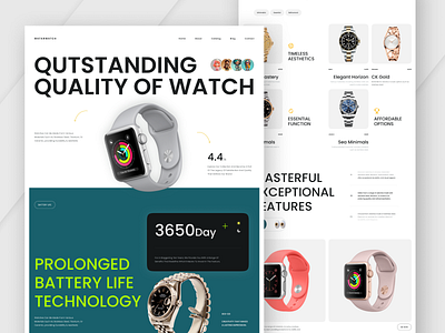 Minimal landing page for selling watches e commerce landing page landing page design landing page ui modern landing page ui ui designer uiux uiux designer ux designer uxui design uxui designer