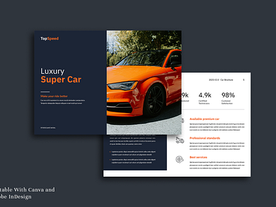 Car Brochure | Canva, InDesign automobile booklet branding brief brochure brochure template canva brochure canva design car brochure car portfolio car sale design graphic design informational magazine presentation project brochure slides ui ui kit