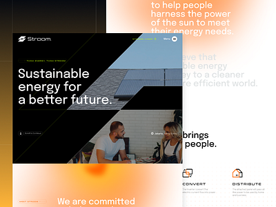 Concept Website for Stroom Energy - 2023 branding design graphic design portfolio ui ux web design