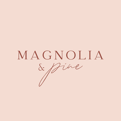 Magnolia & Pine Logo brand brand design brand identity branding branding design design elegant logo graphic design illustration lifestyle brand logo logo design vector