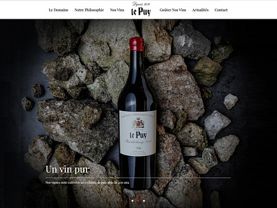 Château Le Puy bordeaux developpement webdesign wine