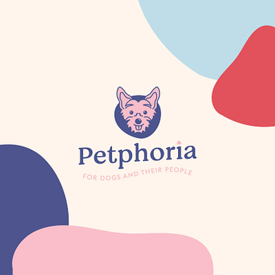 Petphoria Logo brand brand design brand identity branding branding design design graphic design illustration logo logo design pet brand