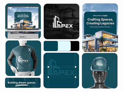 Apex Brand Identity | Reastate Branding animation branding design graphic design logo realstate realstatebranding realstatelogo realstatewebsite typography ui ux