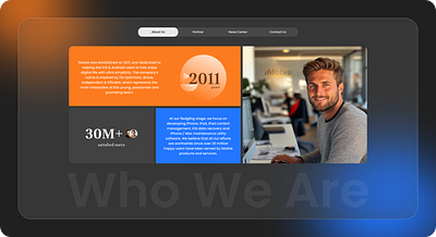 About us, do you like black or white? branding graphic design ui