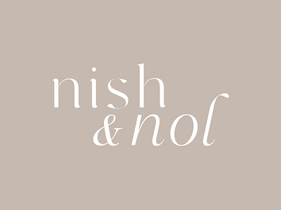 nish & nol Logo brand brand design brand identity branding design fashion brand fashion logo graphic design illustration logo logo design vector