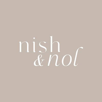 nish & nol Logo brand brand design brand identity branding design fashion brand fashion logo graphic design illustration logo logo design vector