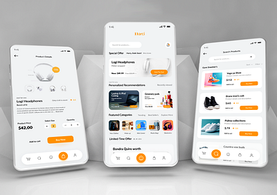 Modern & Sustainable E-Commerce App UI UX Design appdesign cleanui dribbbleshots ecommerceapp minimaldesign mobileappdesign productdesign shopapp sustainabledesign uiuxdesign userexperience userinterface uxdesign vinteractiondesign