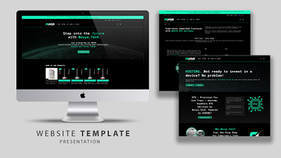 Website Development Novyx.Tech branding graphic design template ui