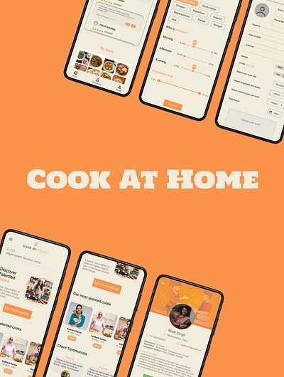 Cook At home- app design animation app design branding graphic design logo ui