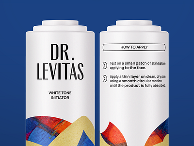 DR. LEVITAS. Cosmetics bottle. packaging